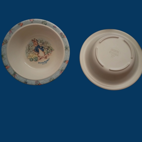 VTG 2 Peter Rabbit Deadstock Melmac Bowls Peter Rabbit Cereal Bowls pair - Picture 2 of 9